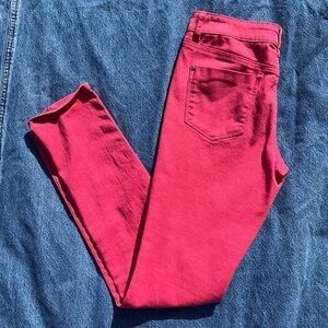 DKNY Soho Skinny Jeans Size 6 Watermelon Pink